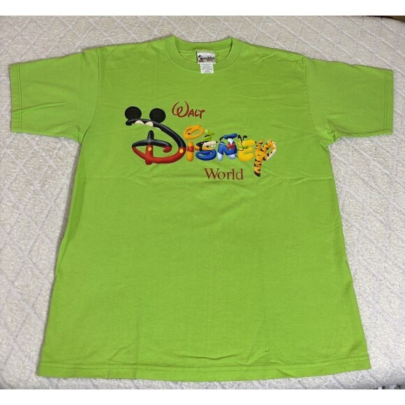 Walt Disney Tops - Vintage 90s Walt Disney World Mickey Tigger Goofy Winnie Pooh USA Made Tee Large